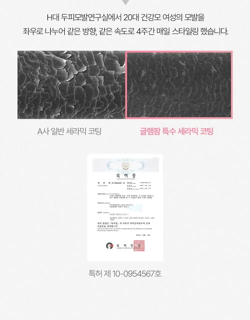 글램팜 오리지널 플랫 만능 고데기 글램핑크 에디션 상세페이지 6