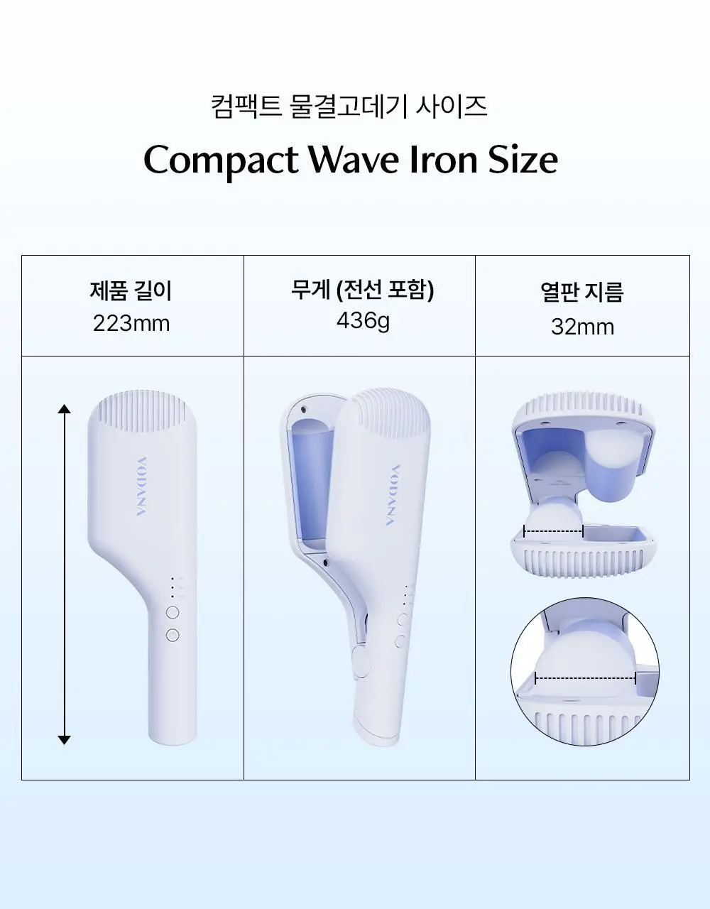 보다나 컴팩트 물결고데기 32mm 파우더블루 상세페이지 13