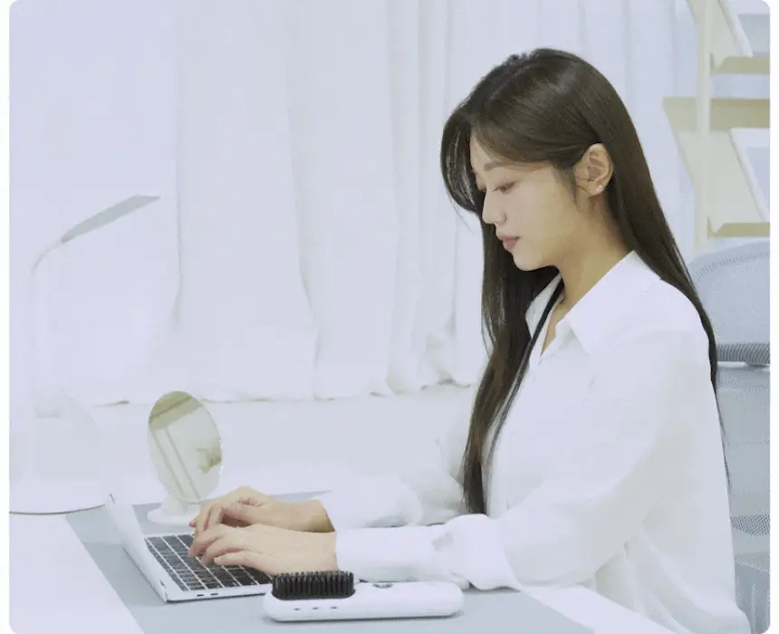 오아 볼륨업 무선 빗 고데기 뿌리 볼륨 남자 다운펌 고대기 매직기 화이트 상세페이지 36