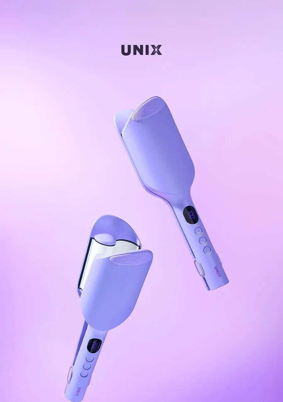 유닉스 내추럴 프리볼트 34mm 물결 웨이브 고데기 UCI-A3434 상세페이지 4