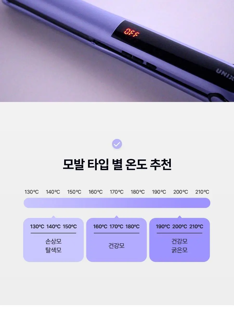 유닉스 디지털 프리볼트 고데기 UCI-A3940 상세페이지 11