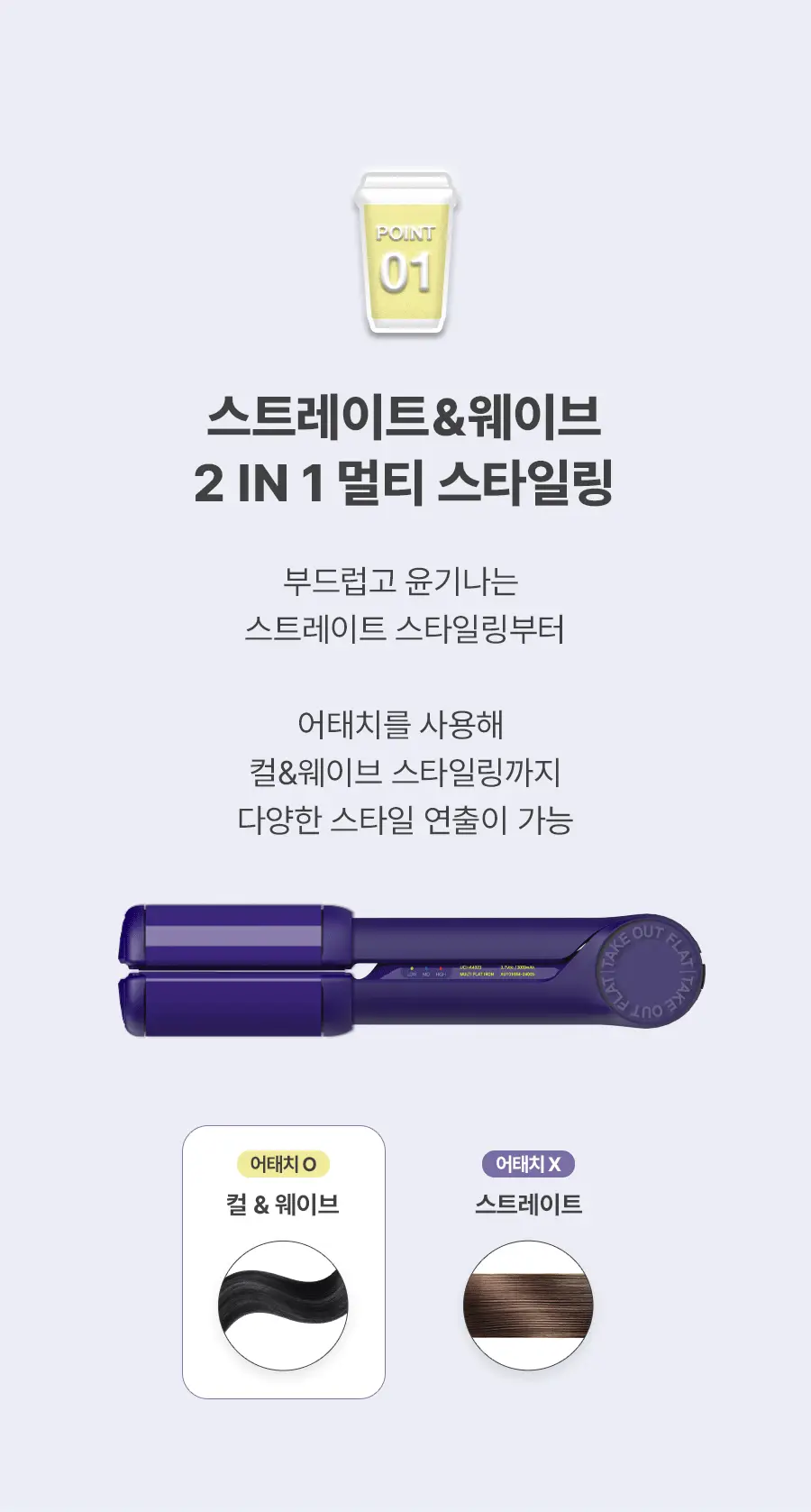 유닉스 테이크아웃 무선고데기 UCI-A4023 네이비 상세페이지 7