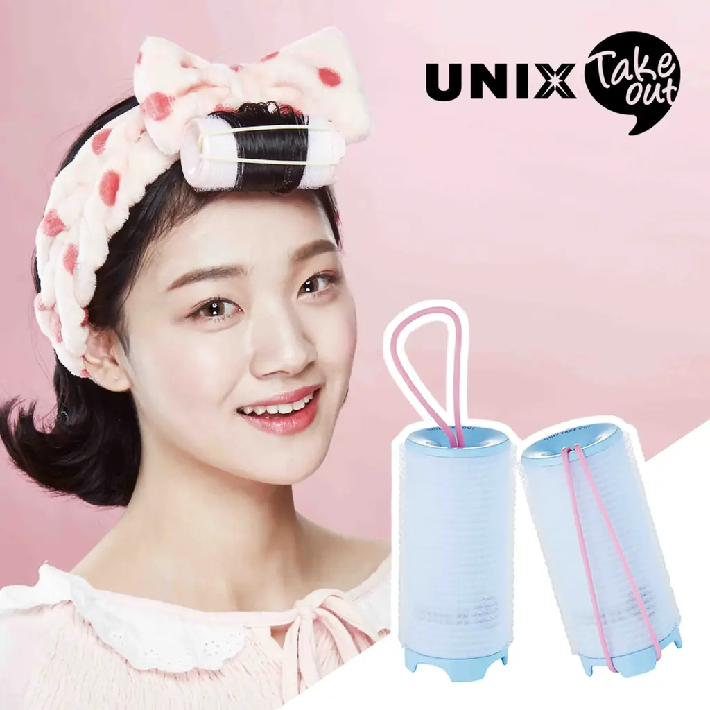 유닉스 테이크아웃 헤어롤 38 블루 (PW-5638MB)
