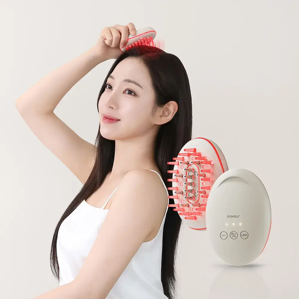 무아스 3 in 1 EMS 두피 케어 마사지기 뷰티디바이스