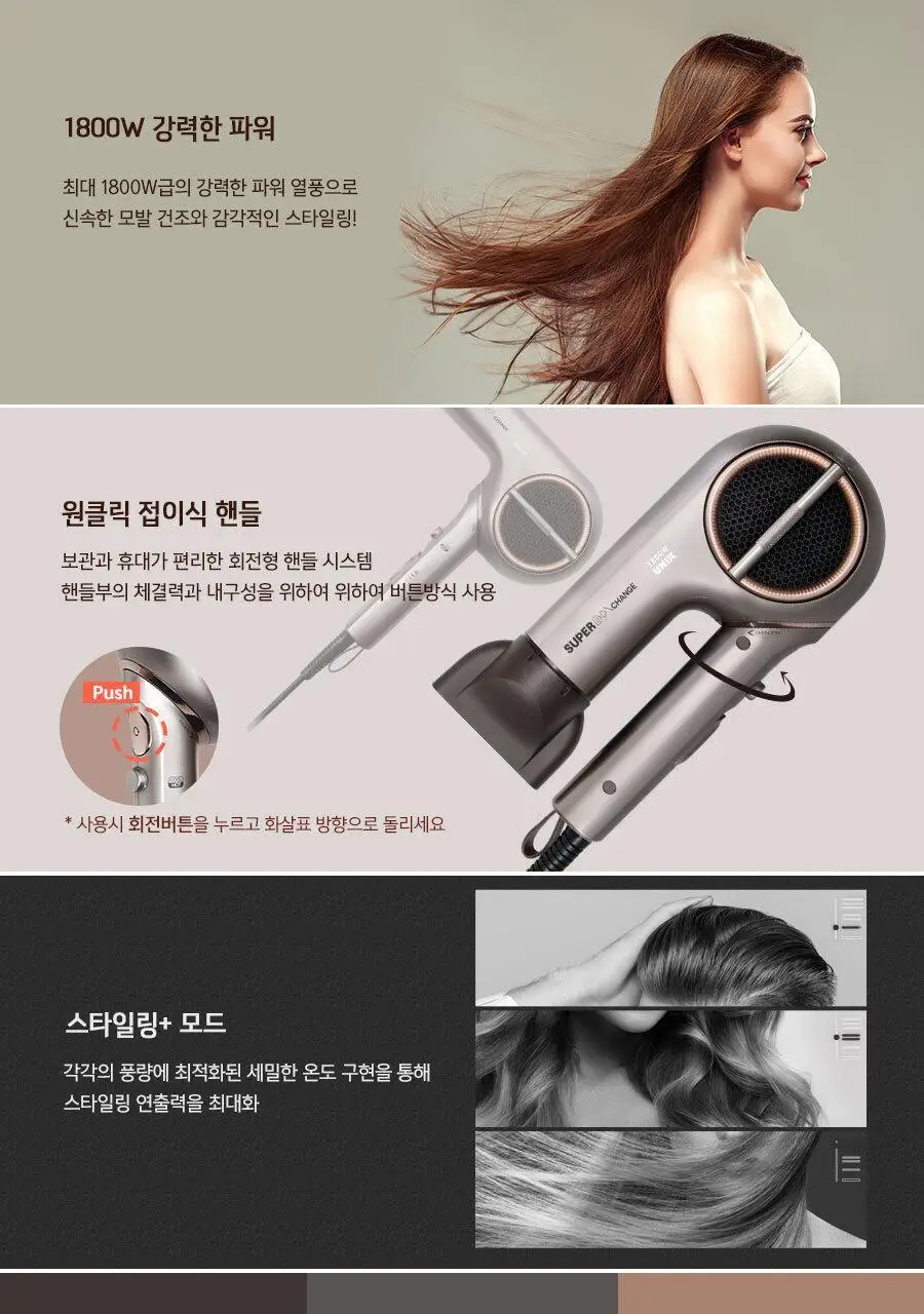 유닉스 Super D+ Change 드라이어 UN-A6010 상세페이지 4