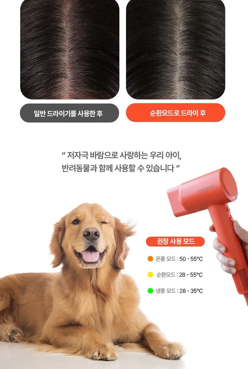제니퍼룸 에어소닉 플라즈마 BLDC 드라이기 4Color 상세페이지 26