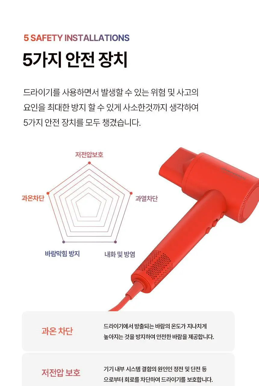 제니퍼룸 에어소닉 플라즈마 BLDC 드라이기 4Color 상세페이지 37