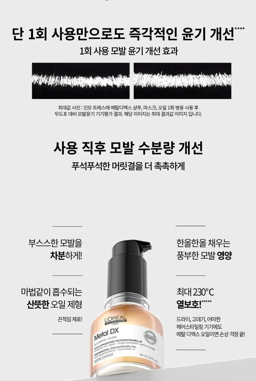 로레알 프로페셔널 메탈 디엑스 오일 50ml 상세페이지 6