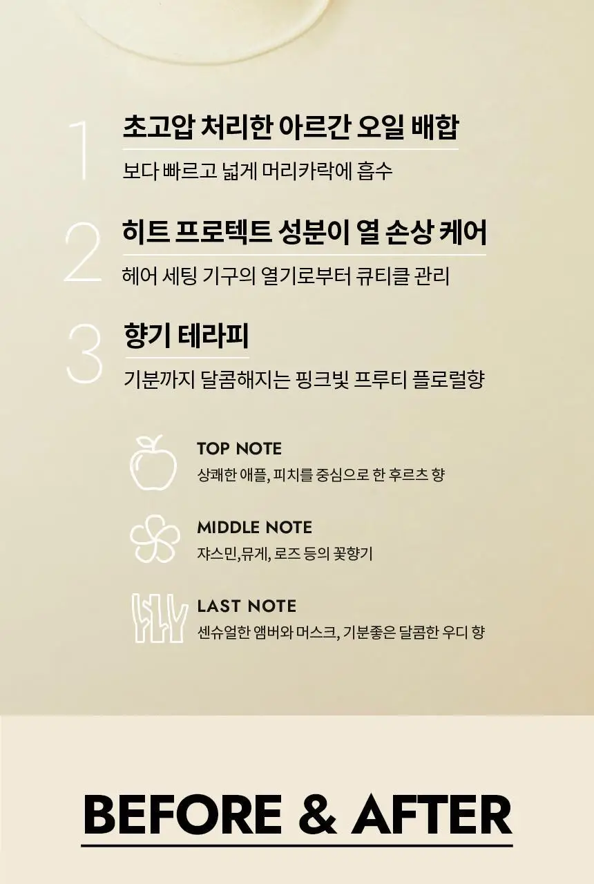 루시도엘 아르간 헤어 리치 오일 60ml 상세페이지 3