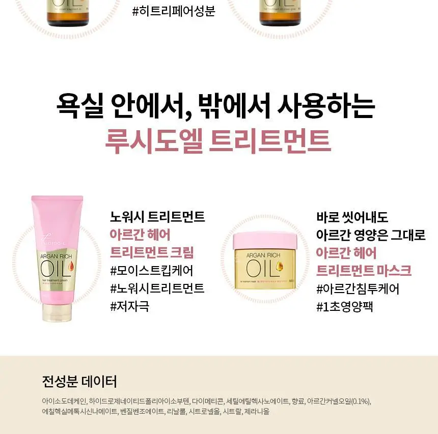 루시도엘 아르간 헤어 리치 오일 60ml 상세페이지 8