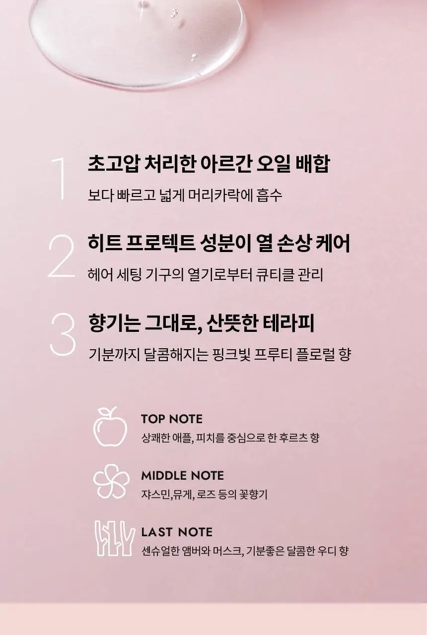 루시도엘 아르간 헤어 트리트먼트 오일 더블기획(60ml+60ml) 상세페이지 3