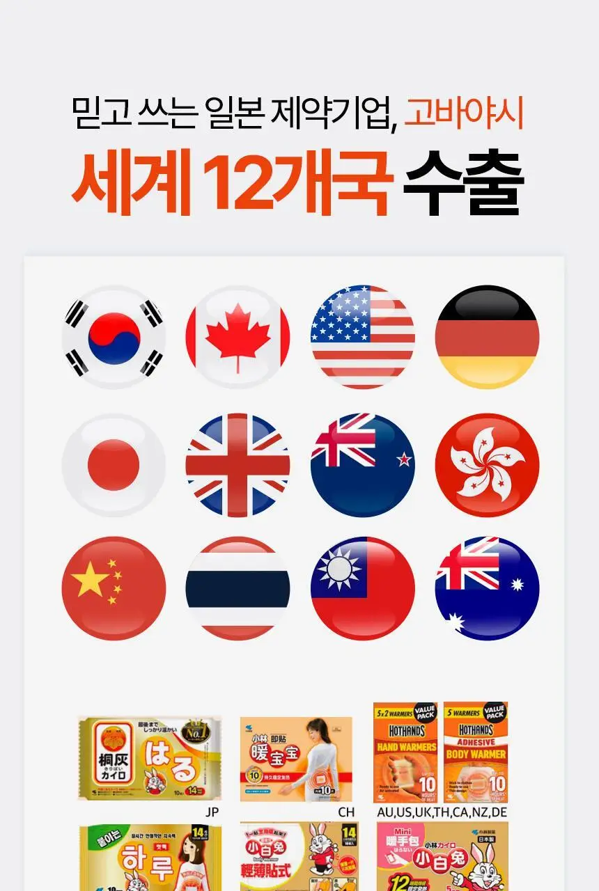 고바야시 붙이는 하루 핫팩 10매입 상세페이지 7