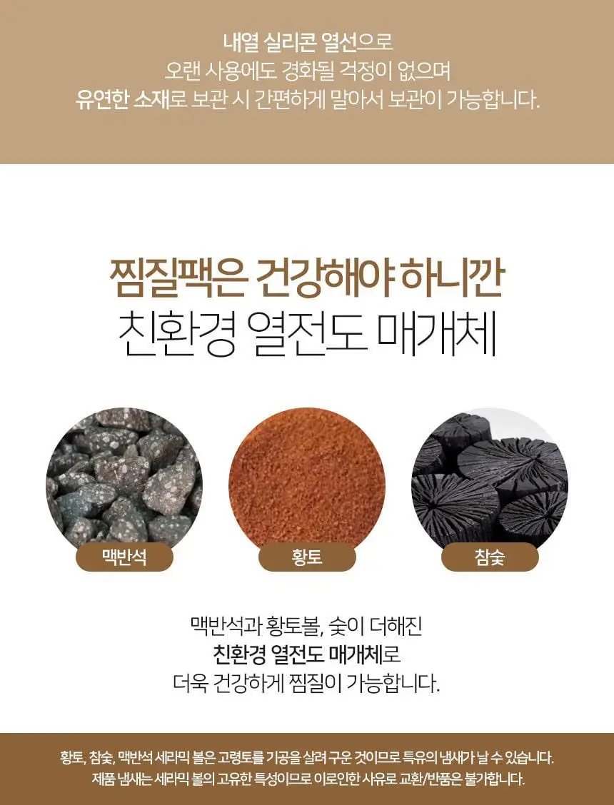 메디니스 바디온 멀티형 전기 온열 황토 열선 찜질팩 MW-300GRS 상세페이지 16