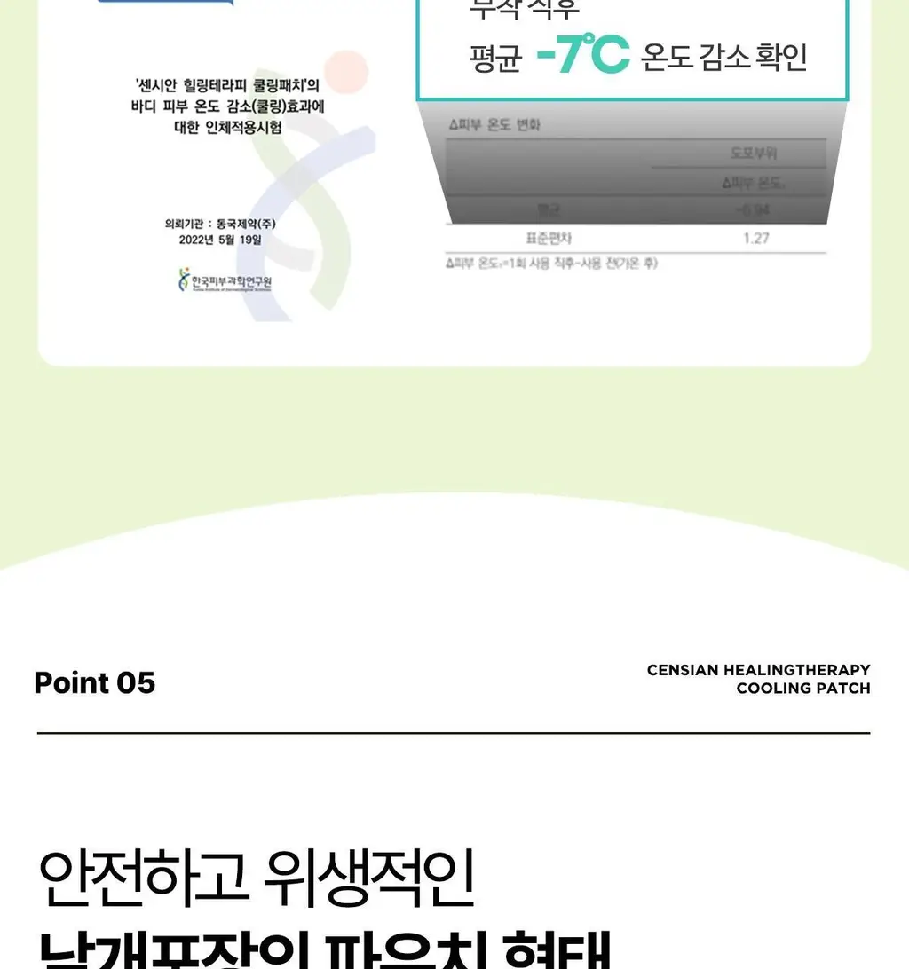 센시안 힐링테라피 쿨링패치 20매 (레그패치) 상세페이지 17