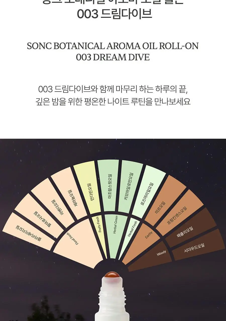 쏭크 보태니컬 아로마오일 롤온 003 드림다이브 9ml 상세페이지 2
