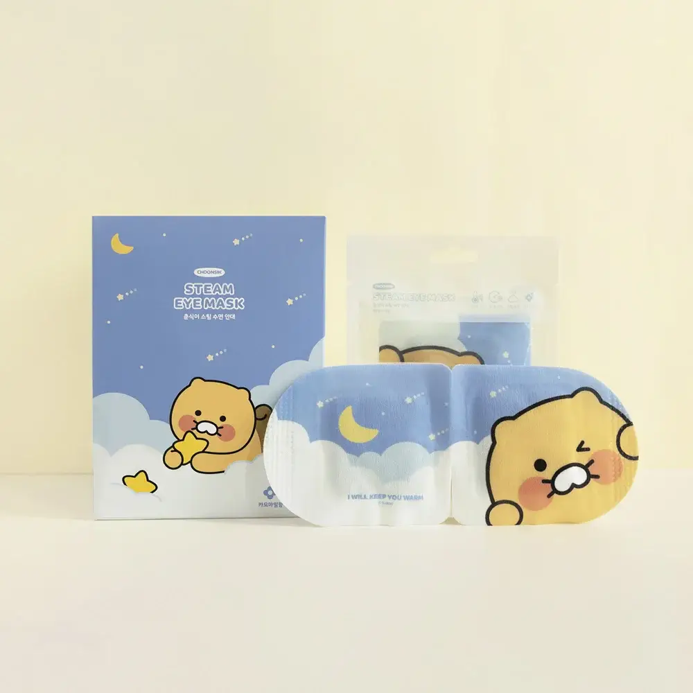 카카오프렌즈 꿀잠 스팀 온열 수면안대 10매 춘식이