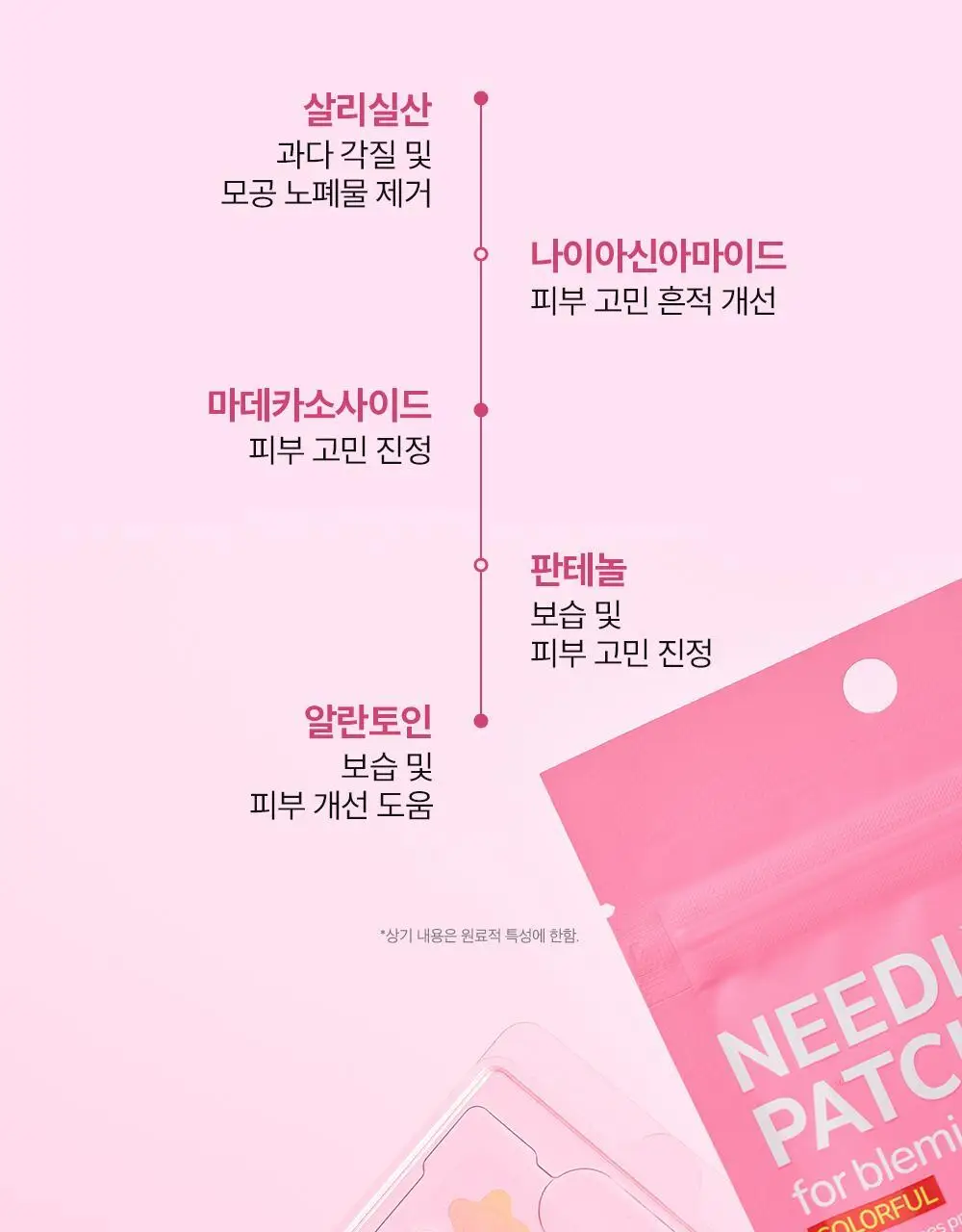 니들리 패치 포 블레미쉬스 컬러풀 12패치 상세페이지 11