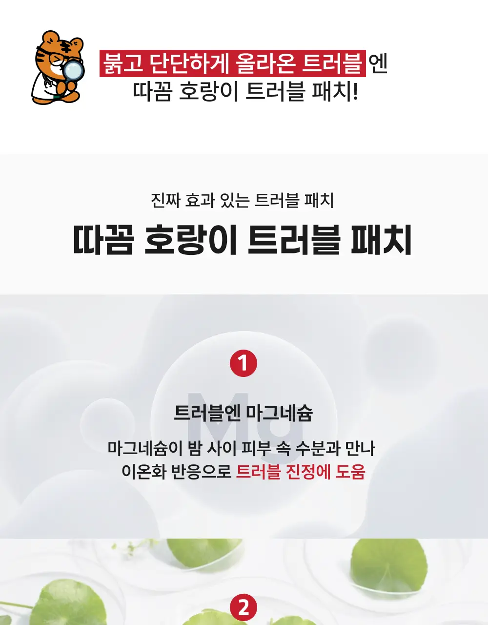 스노우투플러스 따꼼 호랑이 트러블 패치(중형 패치 6매+클리어 패치 45매) 상세페이지 10