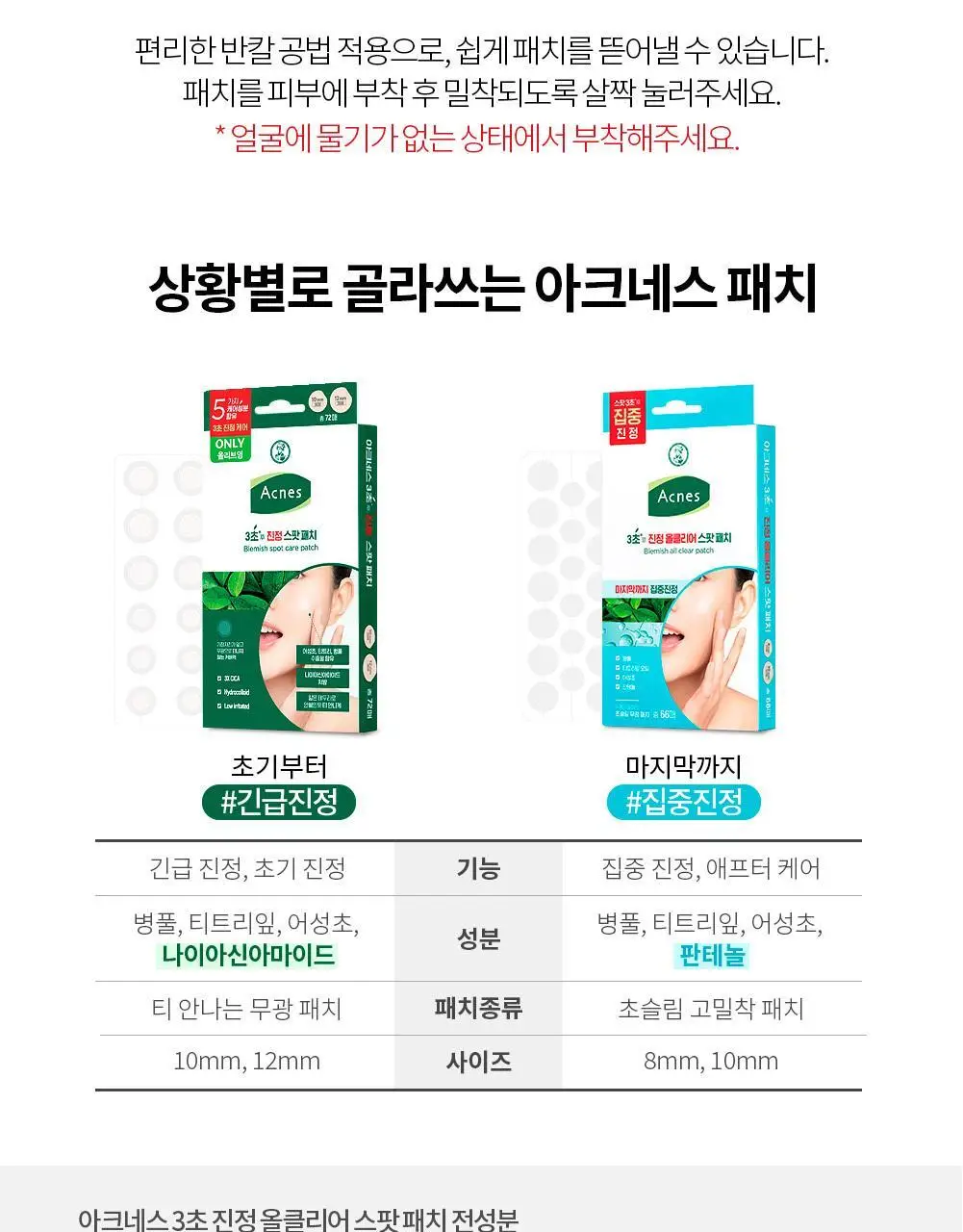 아크네스 3초 진정 스팟 패치 90매 포켓몬 콜라보 (피카츄/치코리타/이브이) 상세페이지 12