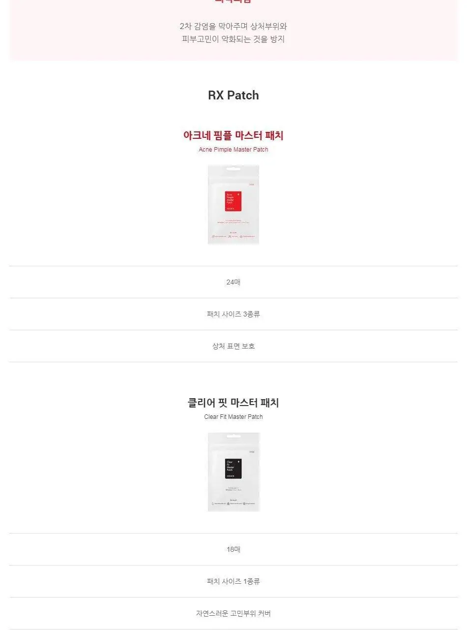 코스알엑스 아크네 핌플 마스터 패치 24매 상세페이지 5
