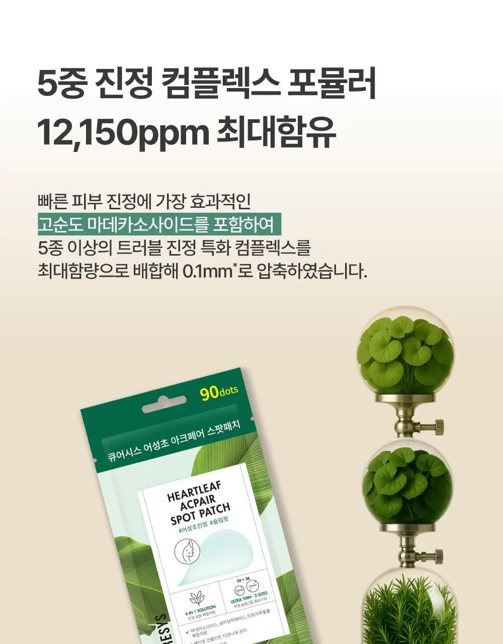 큐어시스 어성초 아크페어 스팟패치 90매 상세페이지 13