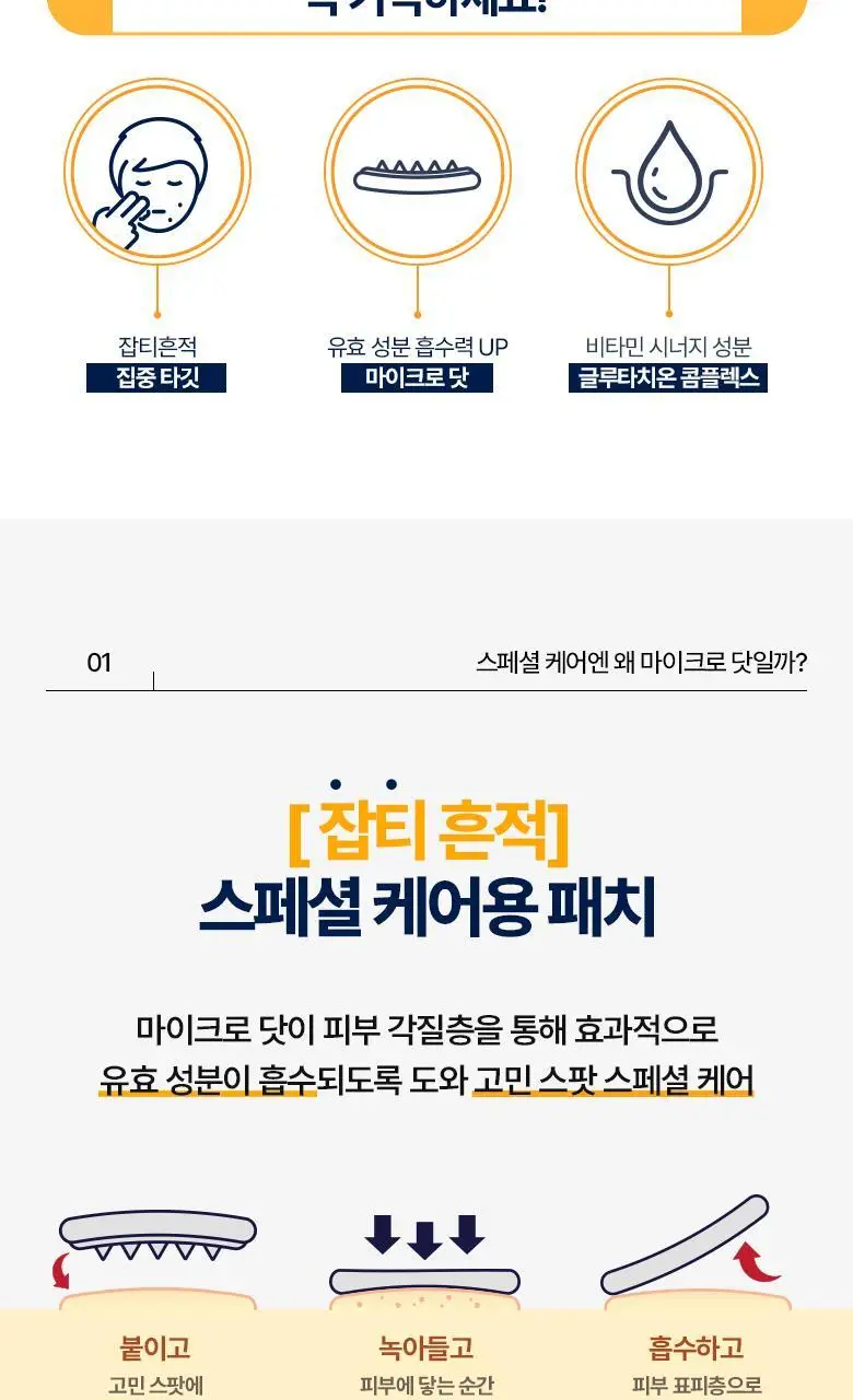케어플러스 글루타치온 미백 마이크로 닷 패치 (12매/24매/와이드(+8매 증정)) 상세페이지 6